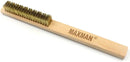 Brass Brush,Soft Brass Bristle Wire Brush,Wire Scratch Brush with 10" Beechwood Handle
