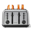 Buydeem DT640 4-Slice Retro Stainless Steel Toaster
