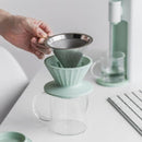 Buydeem CD1024B Glass Cup & Coffee Dripper, 300ML