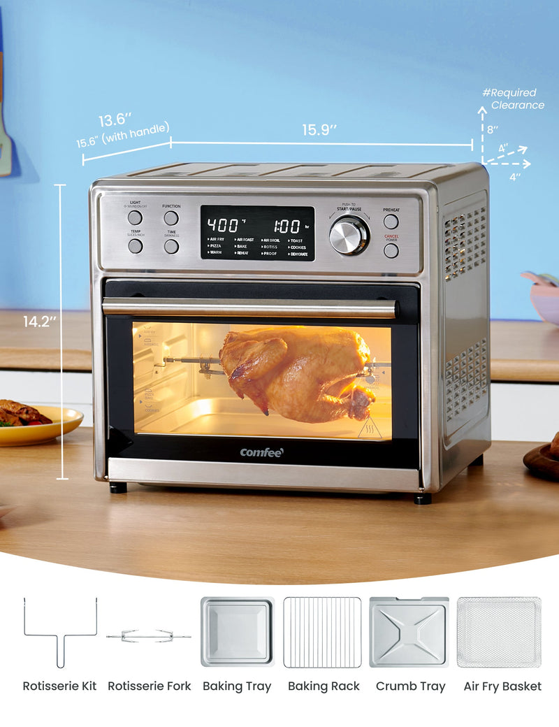 recipe  The Comfee' Air Fryer Toaster Oven may be compact, but it