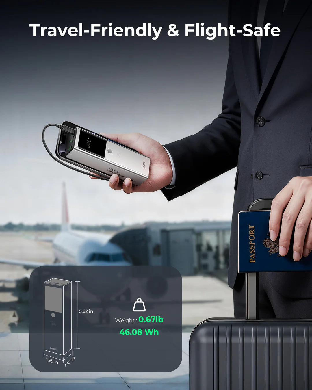 TALIX 125W 12800mAh Power Bank