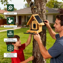 DETIKO Bamboo Bird Feeder with Camera
