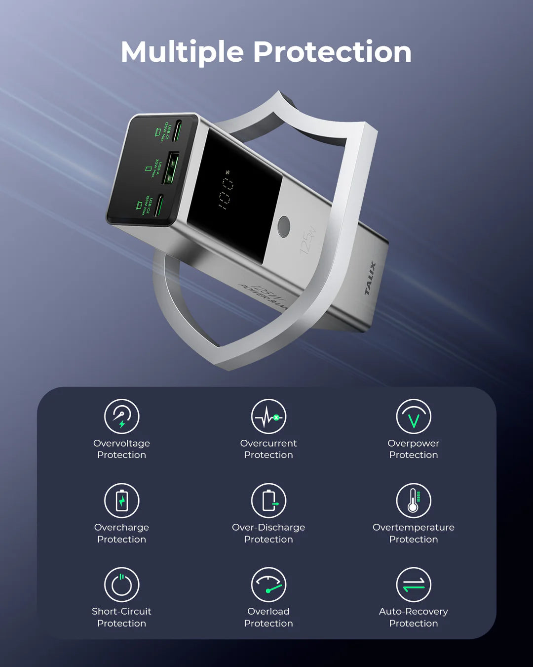 TALIX 125W 12800mAh Power Bank