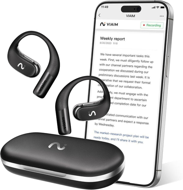 viaim OpenNote OpenEar Bluetooth Earbuds for Sports & Outdoor Fitness