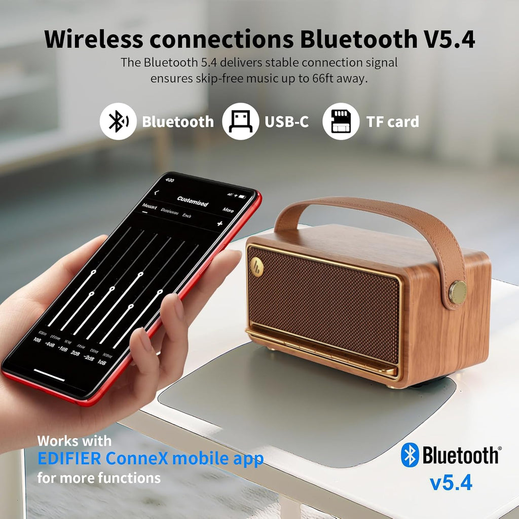 Edifier Retro Edifier Retro Wood Bluetooth Speaker