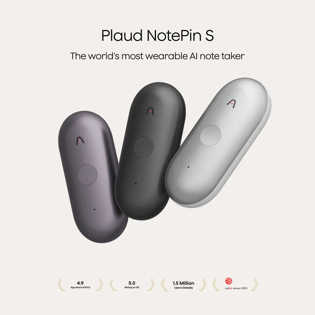 Plaud NotePin / NotePin S Wearable AI Voice Recorder