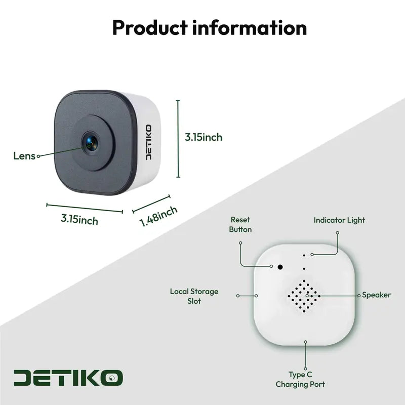 DETIKO 2K Window Camera