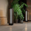 Porch - Large Fuji Solar-powered Woven Resin Wicker Floor Lamp