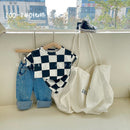 【7pcs】Kids T-shirt Tops Baby Boy Cotton Short Sleeve Tops Girls Children Cotton Basic Color Clothes Boys Girls Tees High Quality