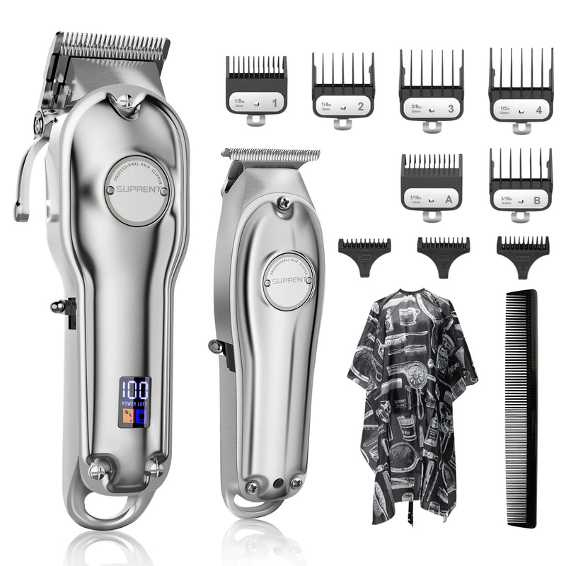 SUPRENT PRO THE SILVER KNIGHT Professional Hair Clippers Kits HC596SX