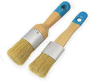 Chalk & Wax Paint Brush Set for Furniture,DIY Painting and Waxing Tool,Milk Paint,Stencils,Natural Bristles,by MAXMAN,Small Size