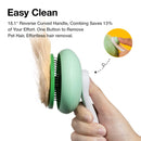 Cat Brush for Shedding, Pet Grooming Self Cleaning Slicker Brush for Cats & Dogs, Cat Deshedding Brush Easily Removes Tangles Hair and Loose Undercoat, Mats Tangled Hair Shedding Brush