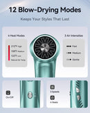 llano Hair Dryer Ionic Blow Dryer with 110,000 RPM Brushless Motor, Folding Portable Travel Hairdryer with 200 Million Neutralizing Ions, High-Speed Fast Drying Quiet Hairdryer for Women Men