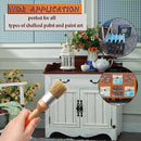 MAXMAN Chalk & Wax Paint Brush Set, for Chairs, Chalk Painting, Table and Wood Refinishing Furniture Small DIY Painting and Waxing Tool | Smooth, Natural Bristles | Folk Art, Home Décor, Small Size