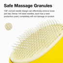 Cat Brush for Shedding, Pet Grooming Self Cleaning Slicker Brush for Cats & Dogs, Cat Deshedding Brush Easily Removes Tangles Hair and Loose Undercoat, Mats Tangled Hair Shedding Brush (Yellow)