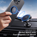 Syncwire Cell Phone Ring Holder Stand, 360 Degree Rotation Finger Ring Kickstand with Polished Metal Phone Grip for Magnetic Car Mount Compatible with iPhone, Samsung,LG,Pixel, Smartphone Accessories