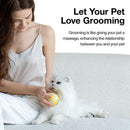 Cat Brush for Shedding, Pet Grooming Self Cleaning Slicker Brush for Cats & Dogs, Cat Deshedding Brush Easily Removes Tangles Hair and Loose Undercoat, Mats Tangled Hair Shedding Brush (Yellow)