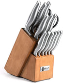 16 Pieces Stainless Steel Knife Block Set