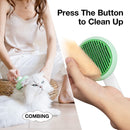 Cat Brush for Shedding, Pet Grooming Self Cleaning Slicker Brush for Cats & Dogs, Cat Deshedding Brush Easily Removes Tangles Hair and Loose Undercoat, Mats Tangled Hair Shedding Brush