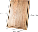 JF JAMES.F Rectangular juice groove wooden cutting board kitchen accessories wood cutting board Applicable to home kitchen, restaurant, back kitchen and other scenes