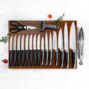 17 Pieces Stainless Steel Knife Block Set