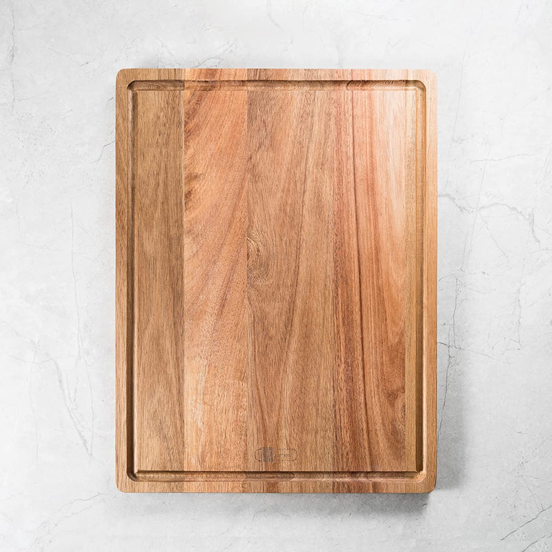 JF JAMES.F Rectangular juice groove wooden cutting board kitchen accessories wood cutting board Applicable to home kitchen, restaurant, back kitchen and other scenes