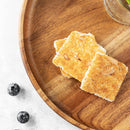 JF JAMES.F Round Serving Wooden Tray Decor Wood Tray charcuterie Boards Serving Tray Applicable to Dining Room and Living Room Diameter 25*2.8cm 0.5kg