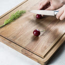 JF JAMES.F Rectangular juice groove wooden cutting board kitchen accessories wood cutting board Applicable to home kitchen, restaurant, back kitchen and other scenes