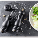 Grind Salt-Pepper Grinder Set of 2, Stainless Steel Refillable Salt & Peppercorn Shakers 7" Tall