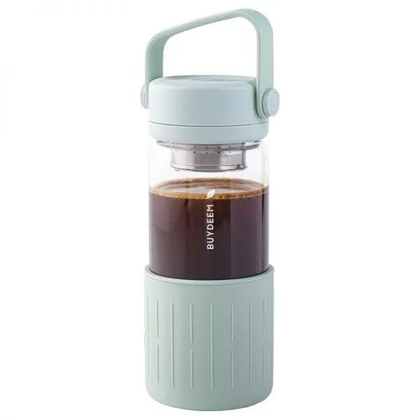 Buydeem CD1008 Portable Glass Tea Bottle with Infuser, 400ML