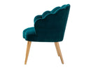 ARIEL SCALLOPED VELVET ACCENT CHAIR