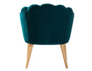 ARIEL SCALLOPED VELVET ACCENT CHAIR
