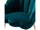 ARIEL SCALLOPED VELVET ACCENT CHAIR