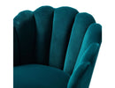 ARIEL SCALLOPED VELVET ACCENT CHAIR