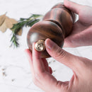 Grind Salt-Pepper Grinder Set of 2, Stainless Steel Refillable Salt & Peppercorn Shakers 7" Tall