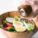 Grind Salt-Pepper Grinder Set of 2, Stainless Steel Refillable Salt & Peppercorn Shakers 7" Tall