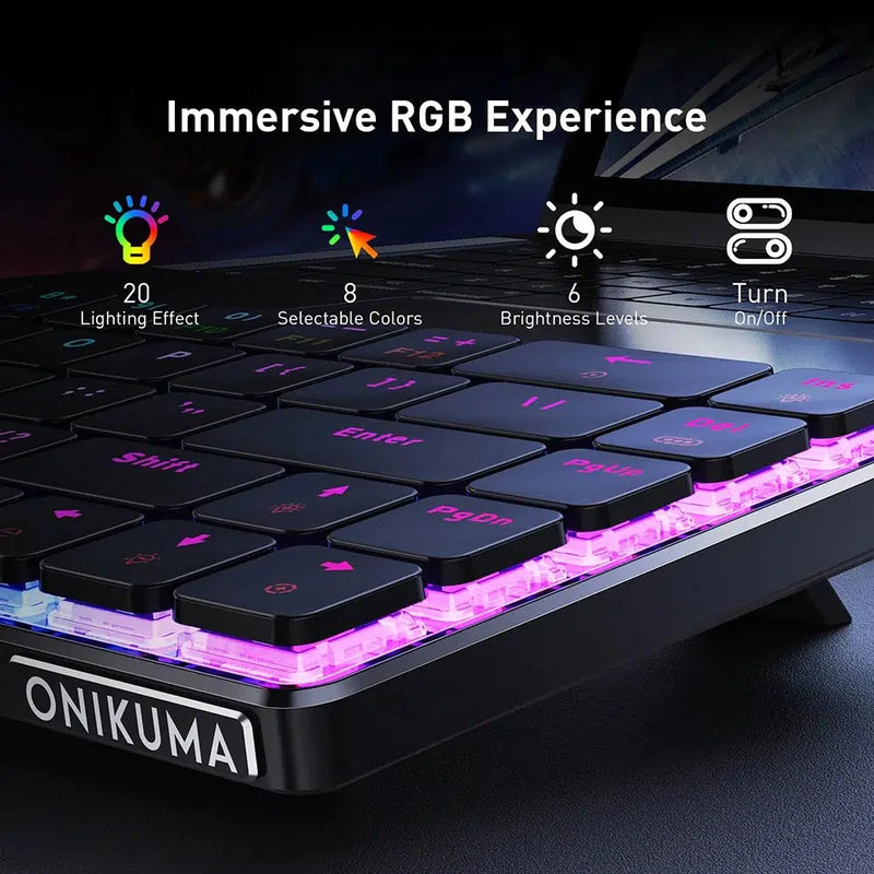 ONIKUMA G29 69 Keys Triple Mode Wireless Mechanical Keyboard