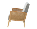 SYBIL RATTAN ARMED LOVESEAT