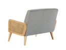 SYBIL RATTAN ARMED LOVESEAT