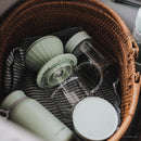 Buydeem CD1024B Glass Cup & Coffee Dripper, 300ML