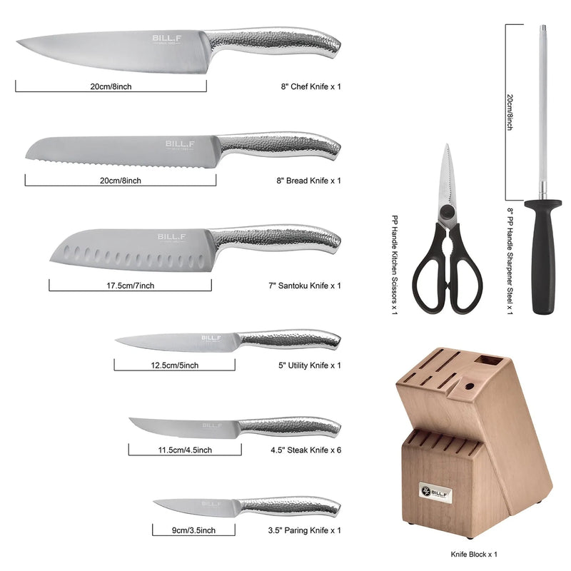 14 Pieces Kitchen Knife Set